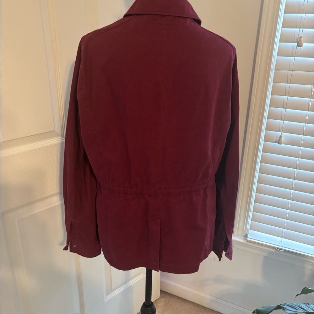 a.n.a Women's Deep Red Utility Jacket - Picture 2 of 5
